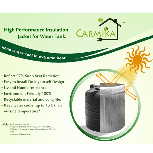 Uv Grade Plastic Water Tank Insulation Jacket