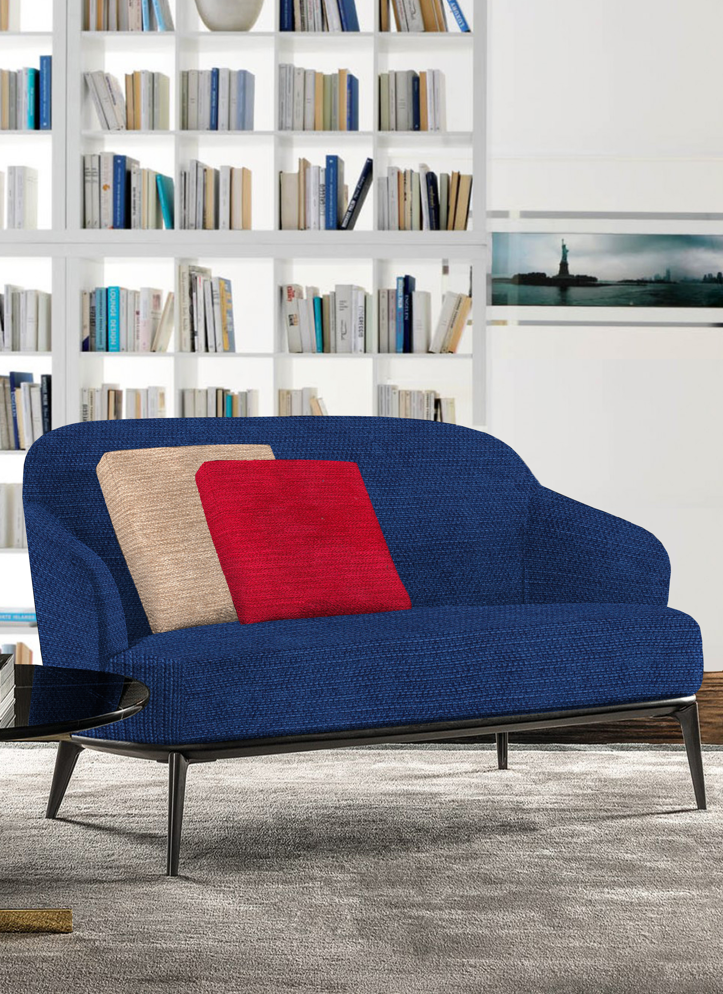 Malfino Cushion - Polyester Material, Stain & Wrinkle Resistant | Tear-resistant, Washable Upholstery For Sofa And Chair Covers