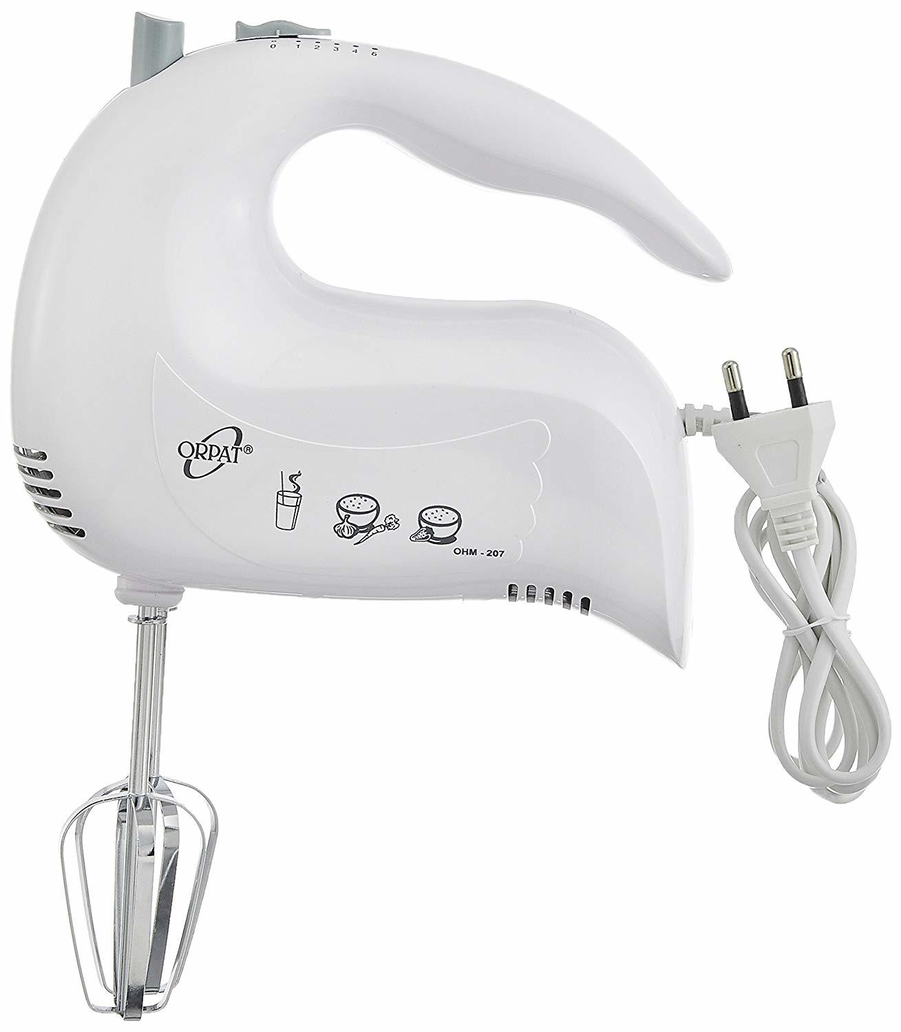 Orpat Ohm-207 150-watt Hand Mixer (White)