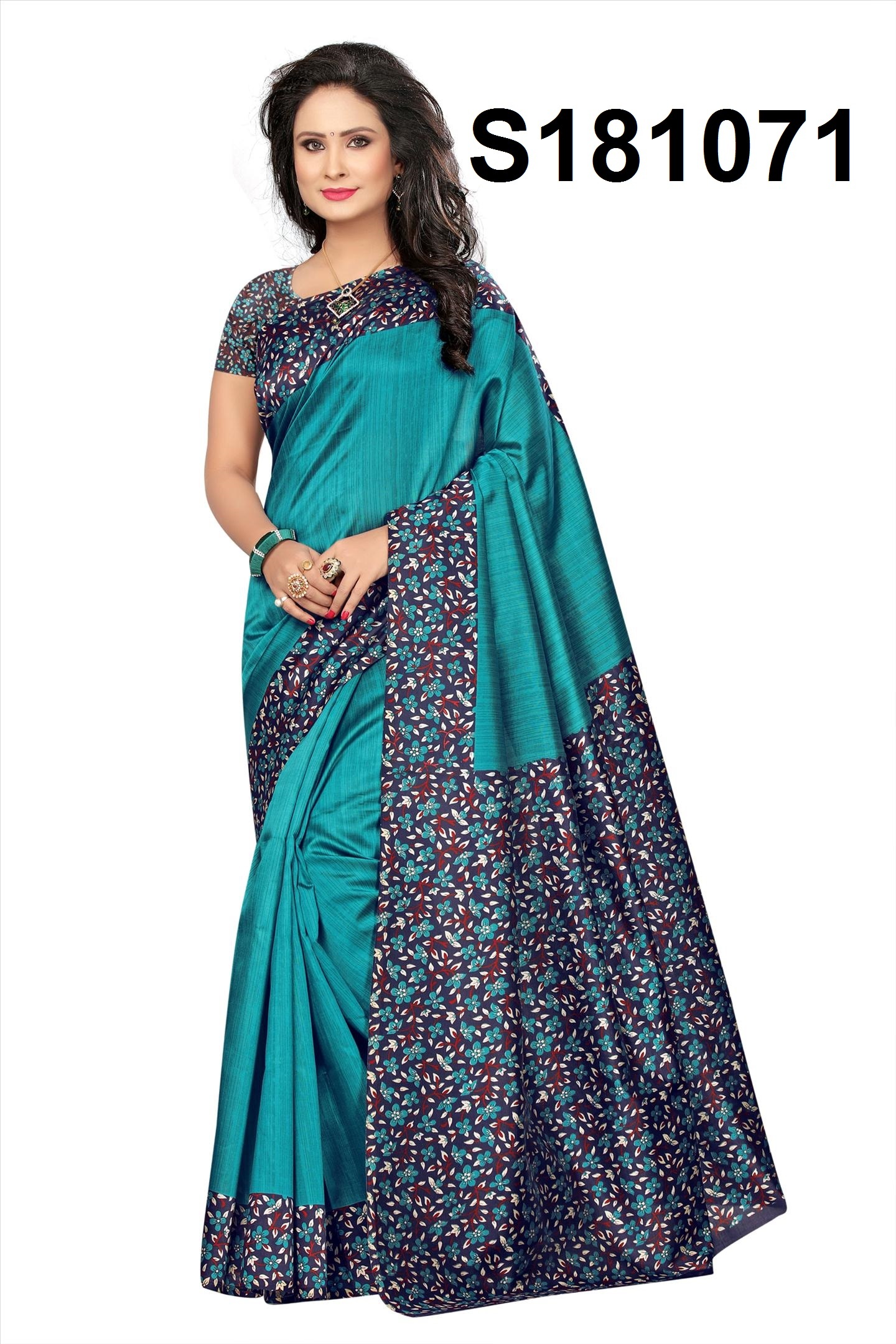 Fancy Kalamkari Silk Saree - Silk Material Length: 6.3 Mtr Blouse Length: 0.8 Mtr Printed Pattern Suitable For All Seasons | Indian Style Khadi Fabric