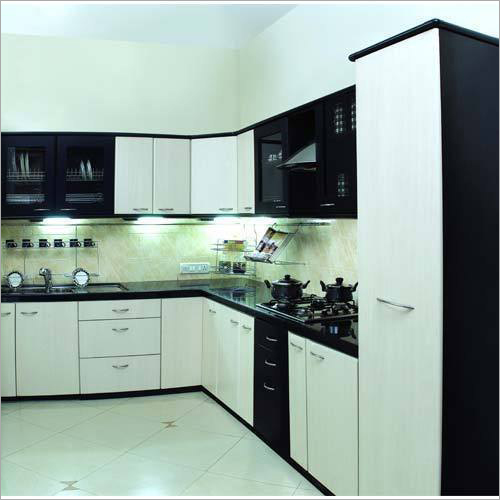 Designer L Shape Modular Kitchen