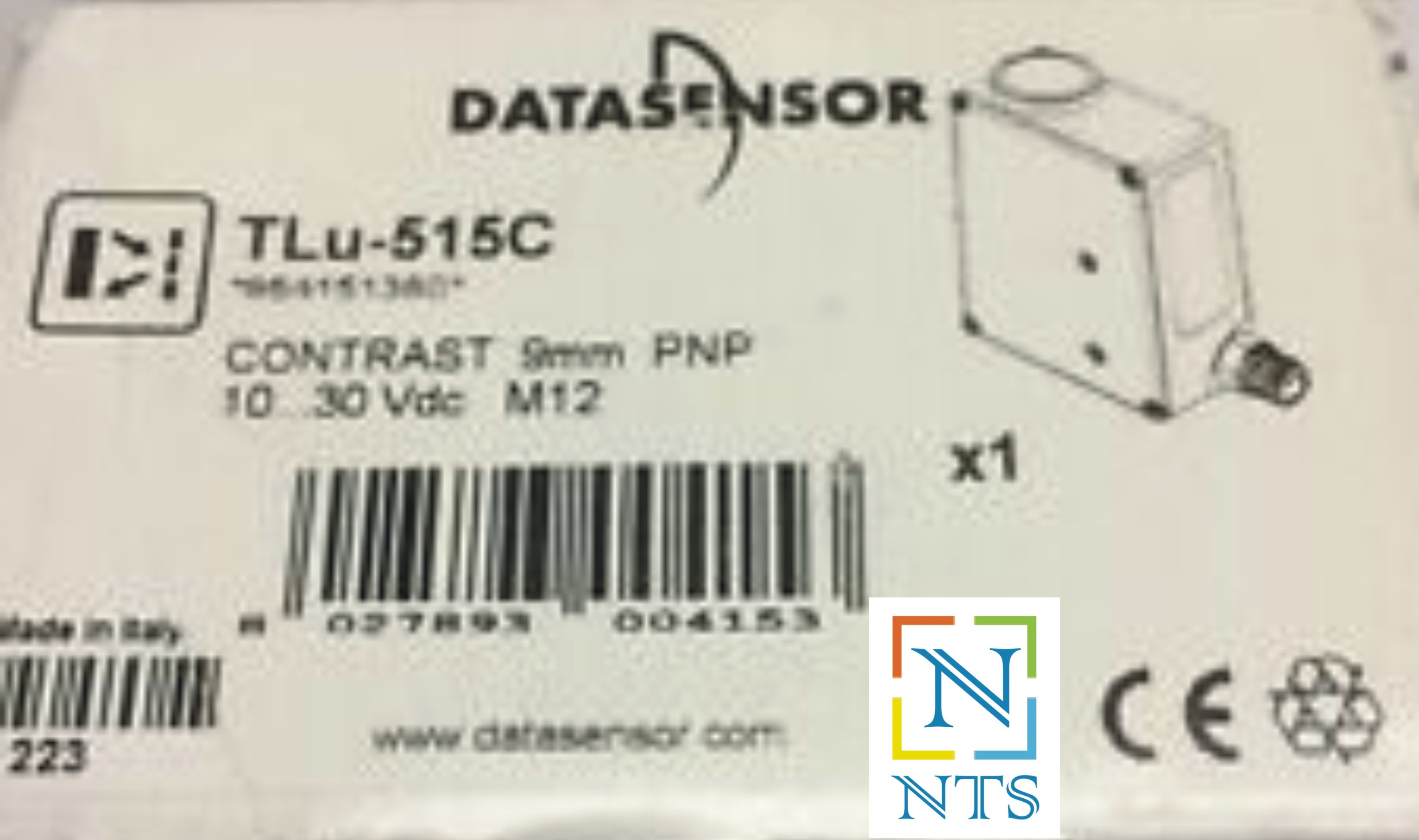 Datalogic Tlu-515c Contrast Sensor - Zama Housing, Glass Lens, Pnp Output | Led Emission, Teach-in & Remote Settings, Ip67 Rated, Dynamic Auto-set Function