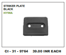 Striker Plate Black Hywa (Cinew) - Durable Metal, Compatible with 4-Wheeler Vehicles | Includes Warranty for Enhanced Reliability