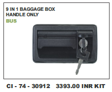 9 In 1 Baggage Box Handle  Bus (Cinew) Vehicle Type: 4 Wheeler