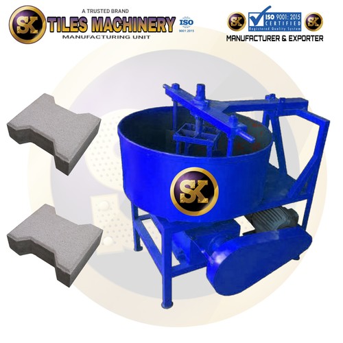 Color Pan Mixer - 2000-5000 Kg/hr Capacity, Blue Color, 200 Kg Weight | Low Maintenance, High Mixing Quality, 2-Year Warranty