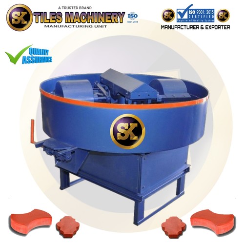 Roller Pan Mixer - Heavy Heat Treated Iron, 220v Semi-automatic | High-speed, Powerful Motor, Human Machine Interface