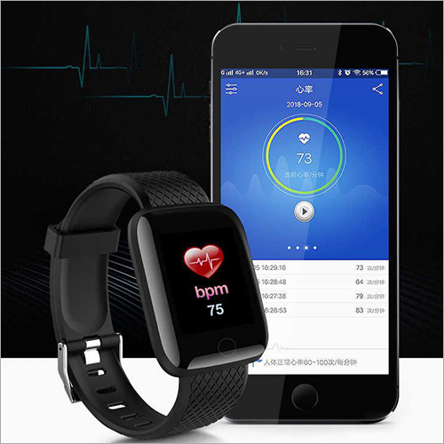 Bluetooth Smart Watch - Silicone, 40mm X 36mm X 11mm , Lcd Anti-scratch Display, Ip67 Water Resistance, 7 Days Battery Life, Call & Message Alerts, Social Media Notifications