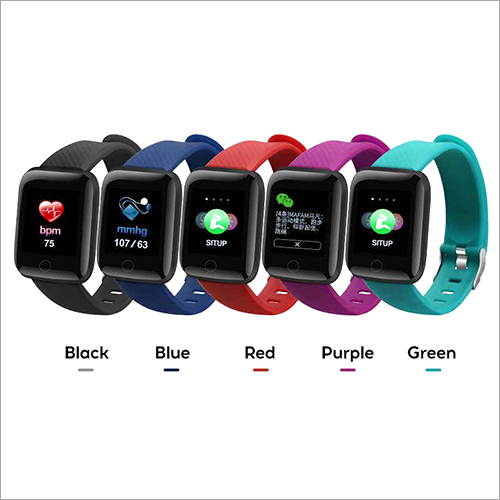 Bluetooth Smart Watch - Silicone, 40mm X 36mm X 11mm , Lcd Anti-scratch Display, Ip67 Water Resistance, 7 Days Battery Life, Call & Message Alerts, Social Media Notifications