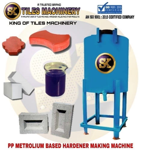 Metrolium Based Hardener Making Machine - Blue Silicone Material, 99% Purity | Advanced Technology, Precision Manufacturing, Efficient Production