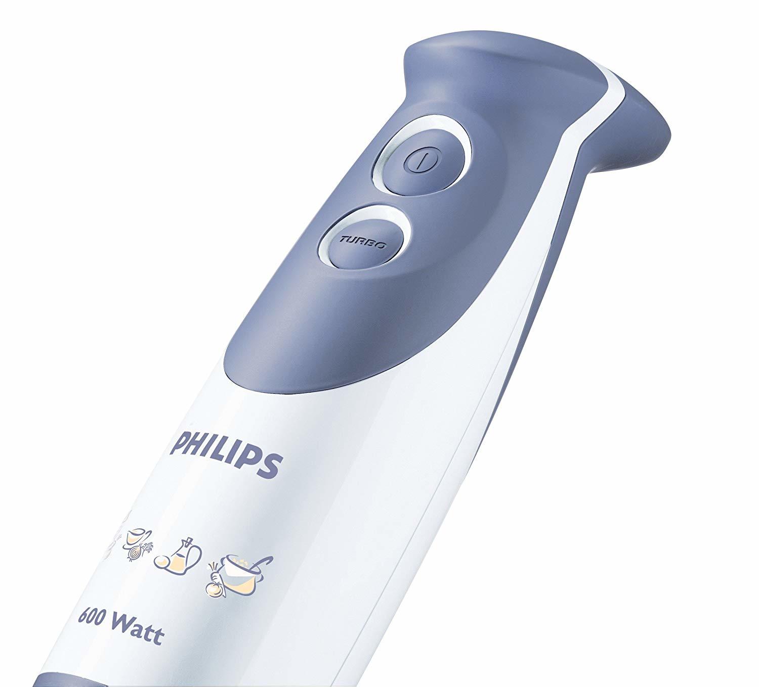 Philips Daily Collection Hr1363 600-watt Hand Blender With Chopper And Beaker (Colour May Vary)