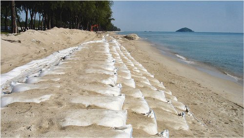 Ocean Global Nonwoven Geotextile Bag - 1.03x0.70 M | Durable Soil-filled Design For Hydraulic Structure Erosion Protection