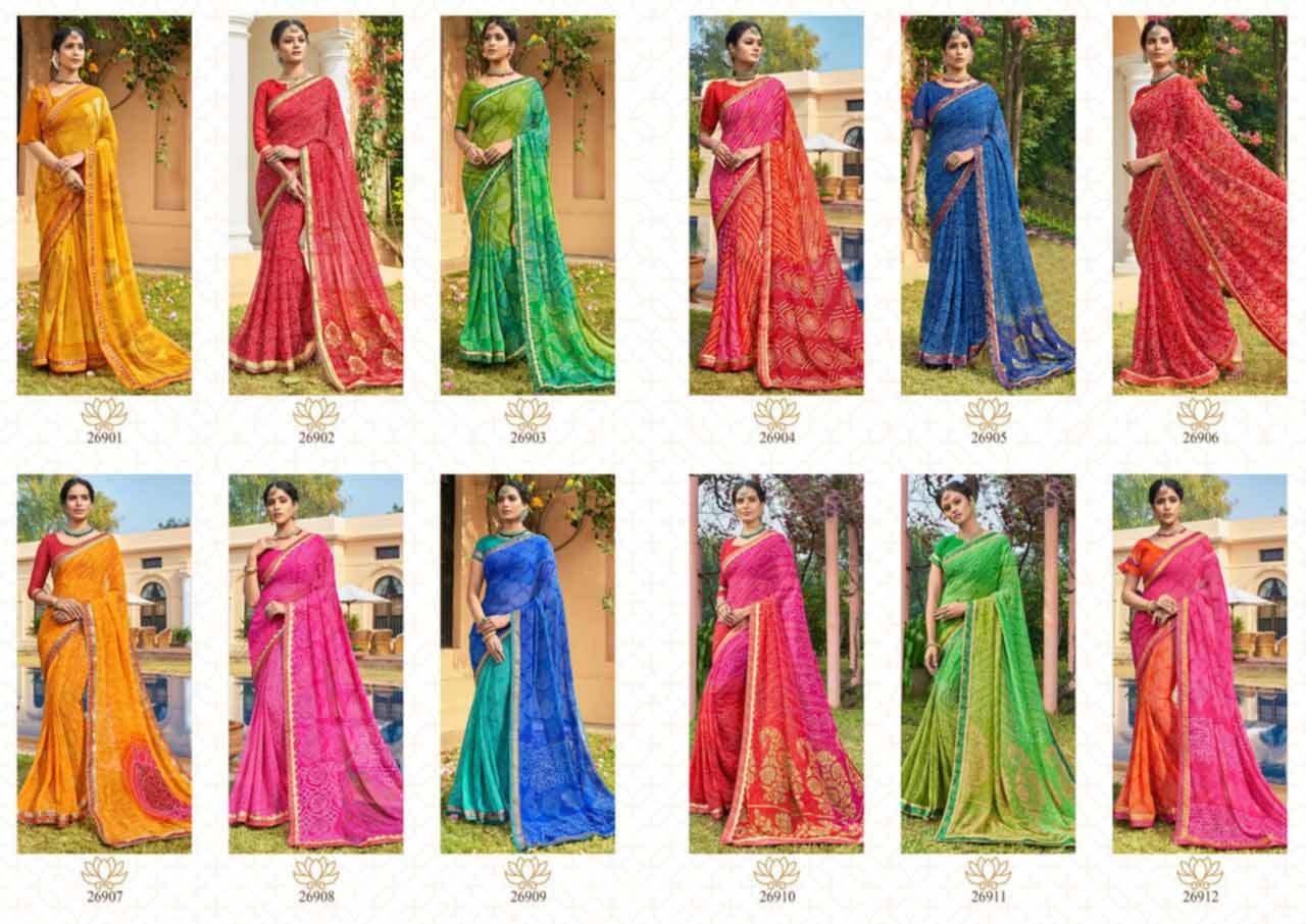 Georgette Sarees Festival Wear Printed
