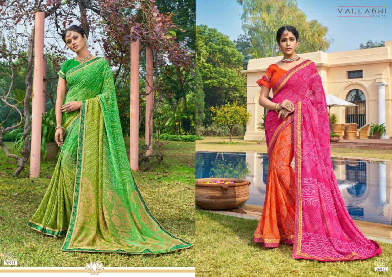 Georgette Sarees Festival Wear Printed