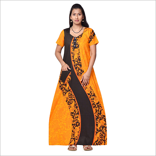 Available In Multicolor Cotton Printed Nighty