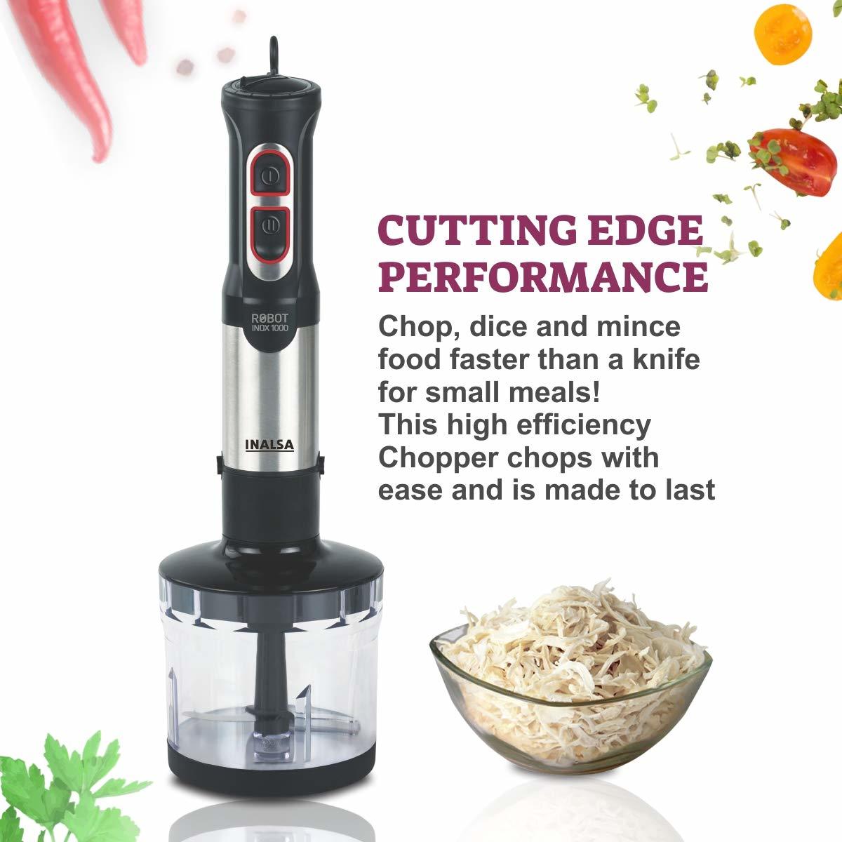 Inalsa Hand Blender Robot Inox 1000 Watt