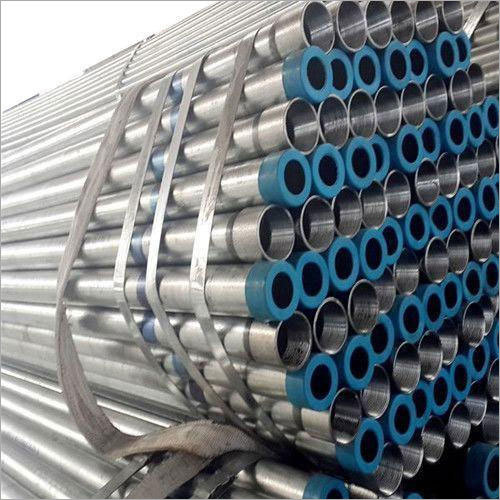 Round GI Pipe - Hot Rolled Iron, 3m Length | Silver Galvanized Finish, Round Shape
