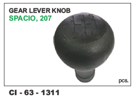 Gear Lever Knob Spacio - High-Grade Plastic, Universal Fit for 4 Wheeler Models | Warranty Included for Extended Peace of Mind