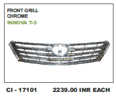 फ्रंट ग्रिल क्रोम इनोवा T-3 (सिनेव) वाहन का प्रकार: 4 व्हीलर