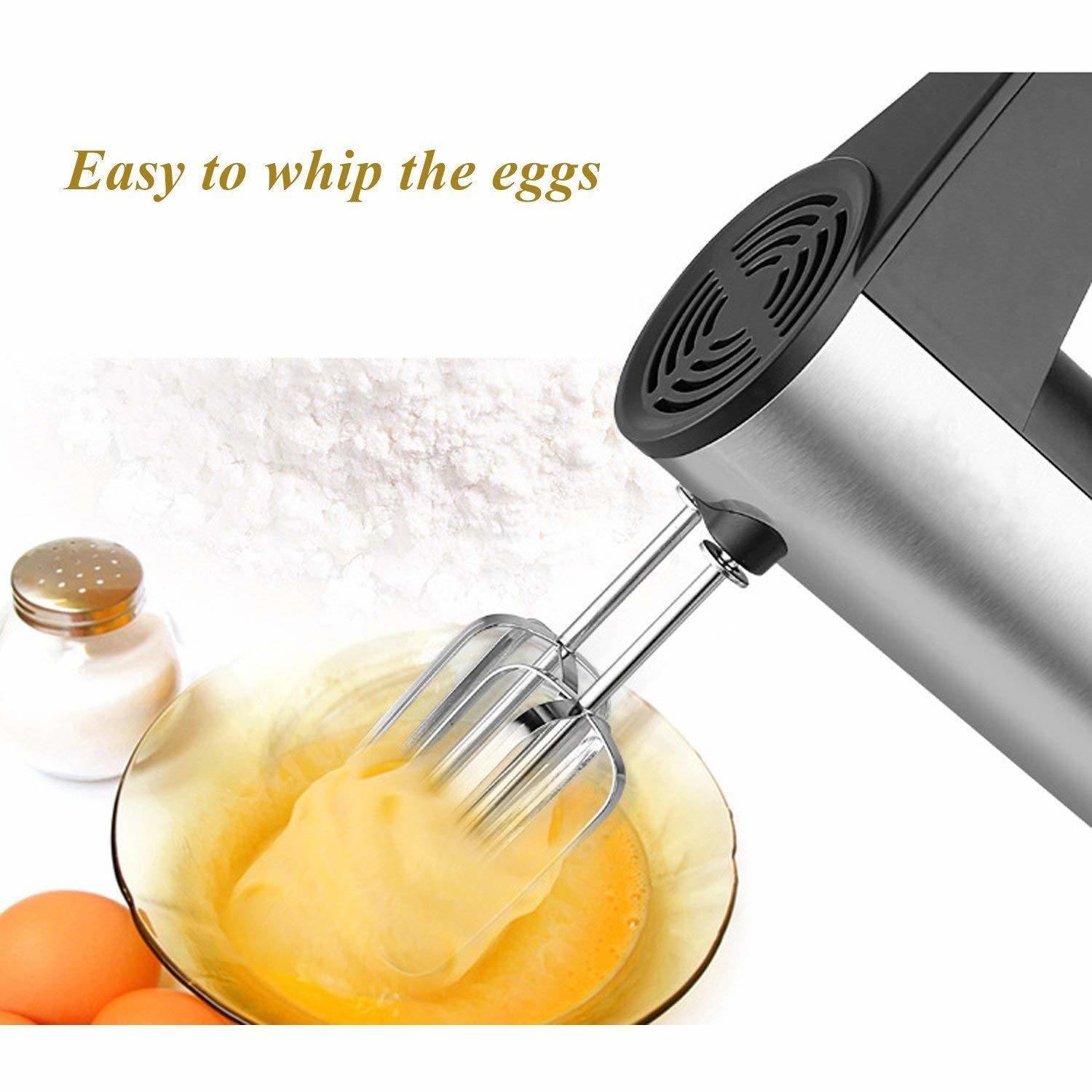Electric Stainless Steel 300-watt Hand Mixer