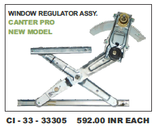 Window Regulator Assy Canter Pro New Model Lh/Rh (Cinew) Vehicle Type: 4 Wheeler