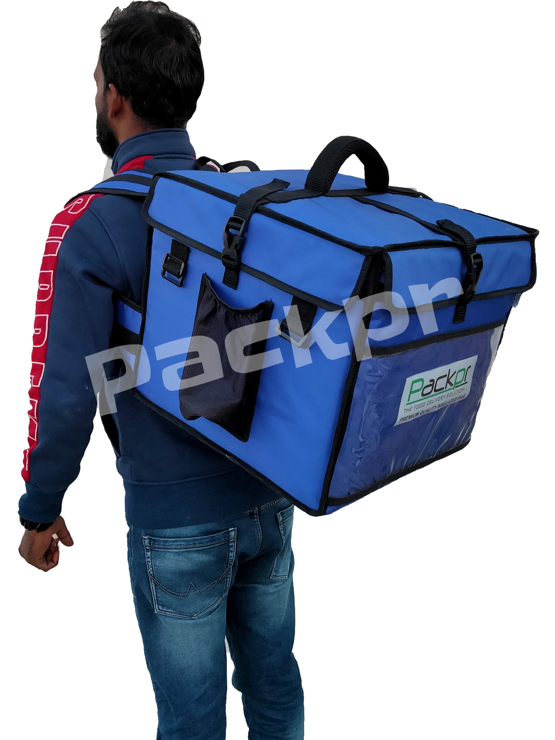Black Glass Milk Bottle Delivery Bag