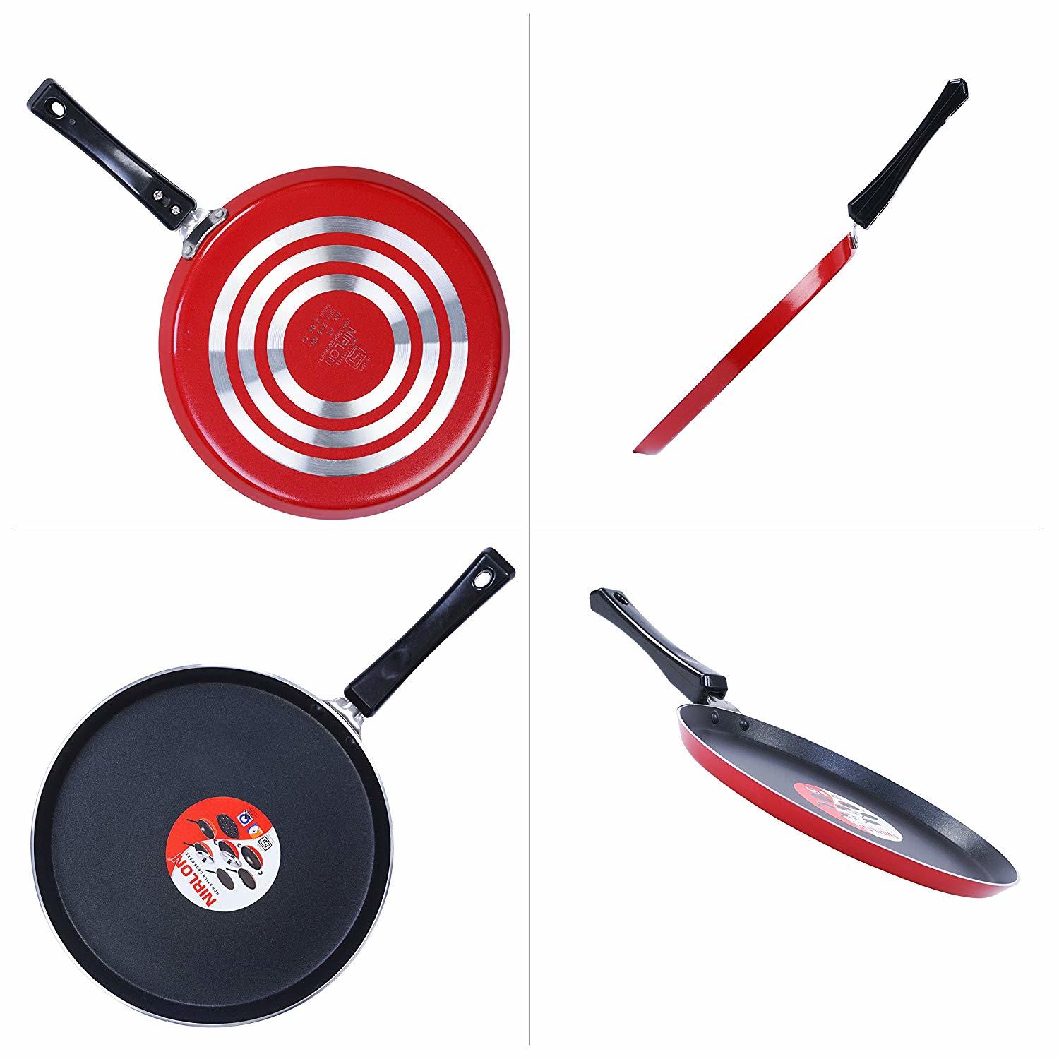 Nirlon Non-stick Aluminium Cookware Set, 3-pieces