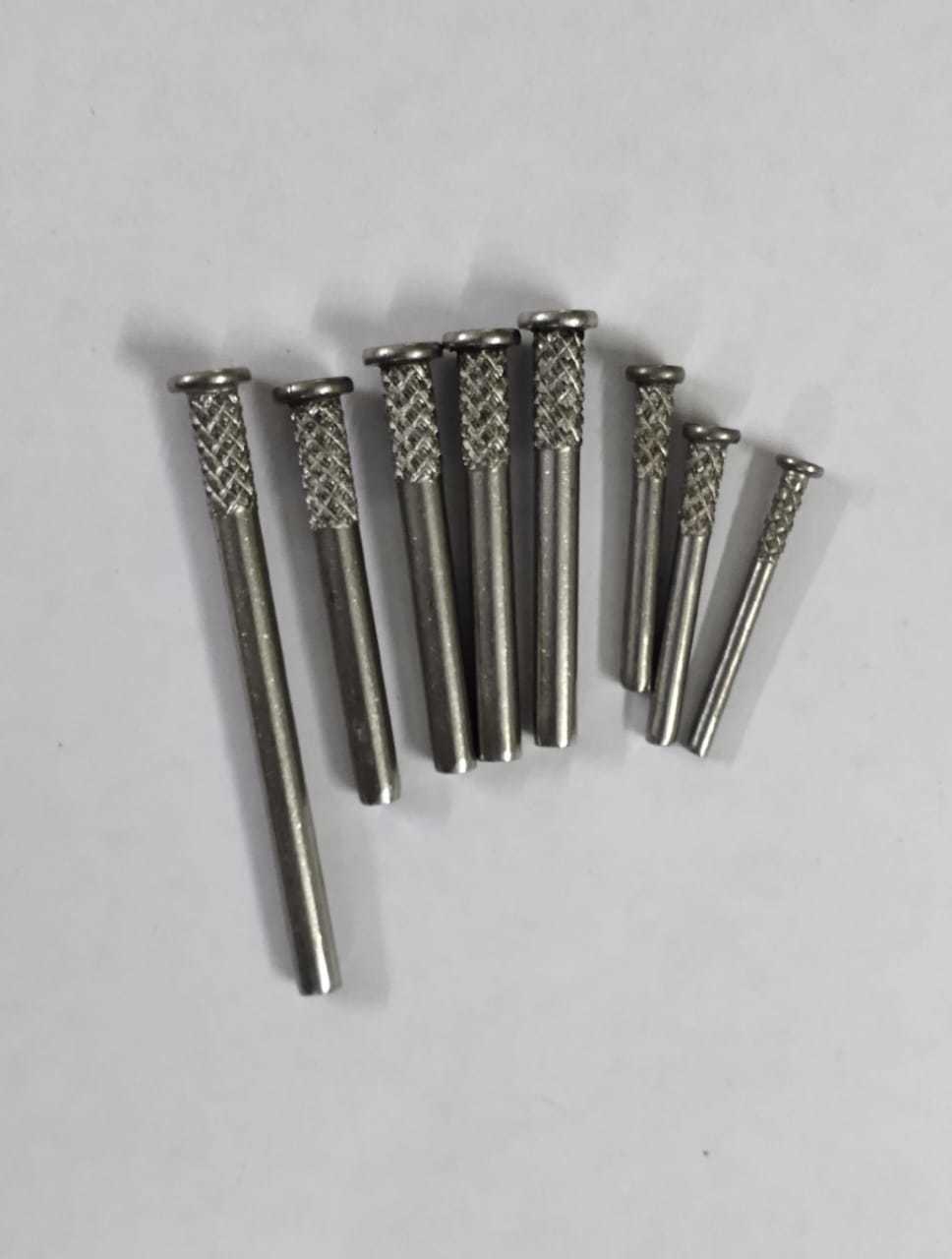Ss Hinges Rivets - Steel Material, Customized Size, Silver Color | Durable Solid Rivets For Industrial Applications With High Strength And Accurate Dimensions