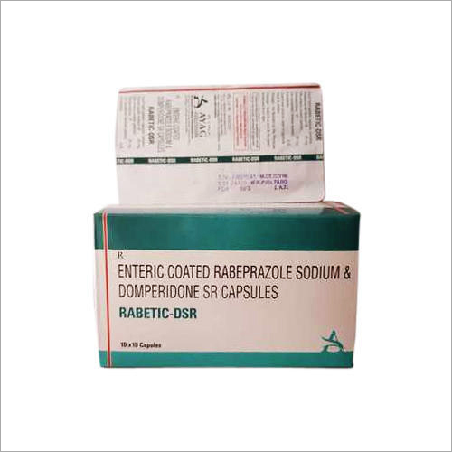 Enteric Coated Rabeprazole Sodium and Domperidone SR Capsules - Shelf Life 2 Years, 10 Strips Per Box | Dosage as Per Doctor Recommendation, General Medicines, Dry Place Storage