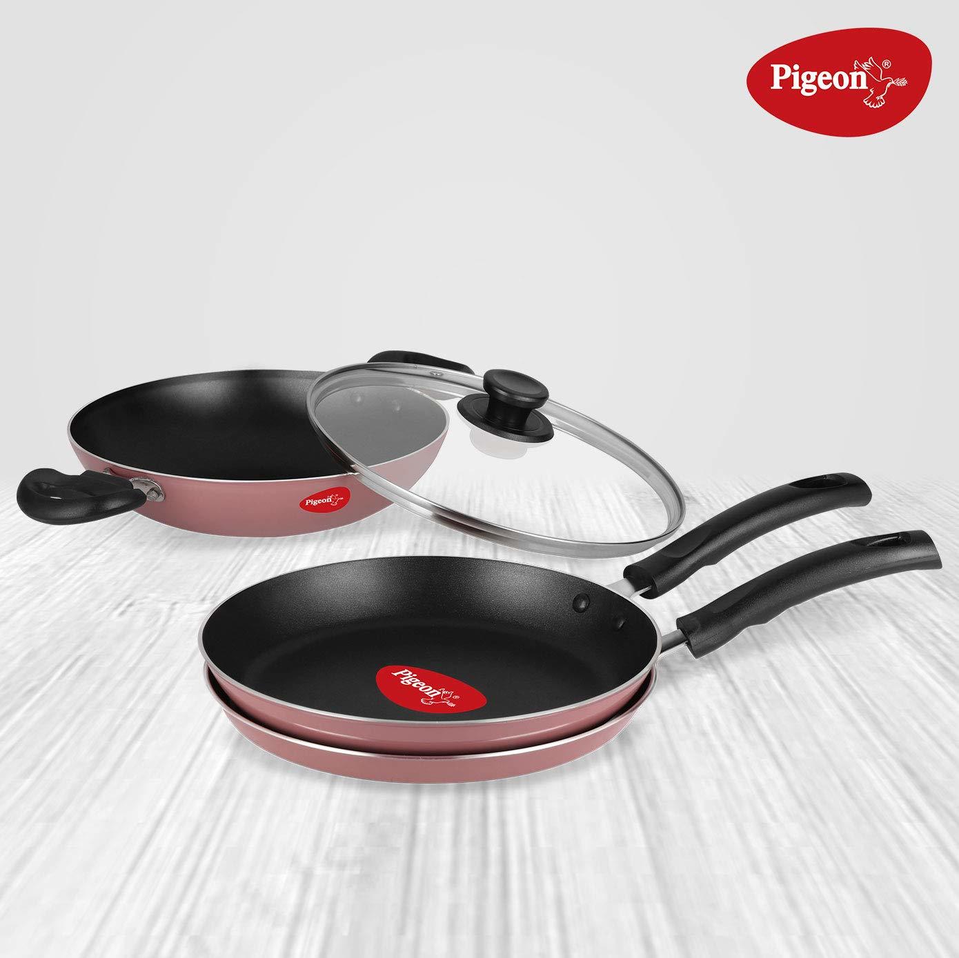 Pigeon By Stovekraft Basics Aluminium Nonstick Cookware Set