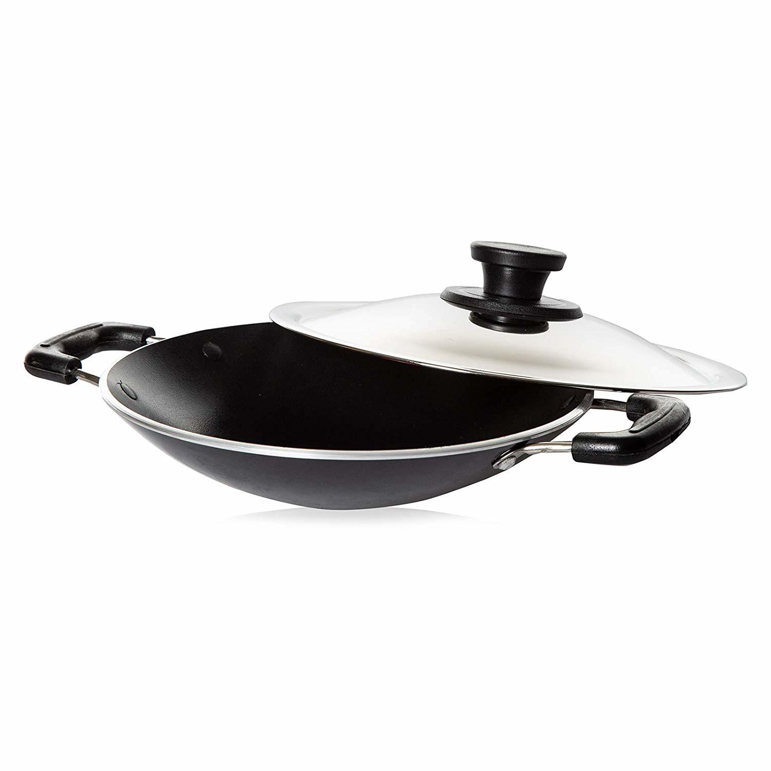 Pigeon By Stovekraft Non-stick Appachetty With Lid, 20cm, Black