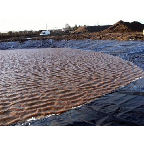 Hdpe Black Storm Water Management Geomembrane For River Ponds Thickness: 1 To 7 Mm - Shape: Sheet