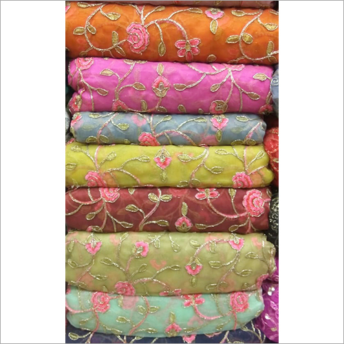 Available In Multicolor Ladies Embroidered Dress Material