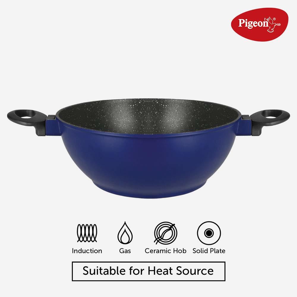Pigeon By Stovekraft Crest Non Stick Induction Base Kadai 240