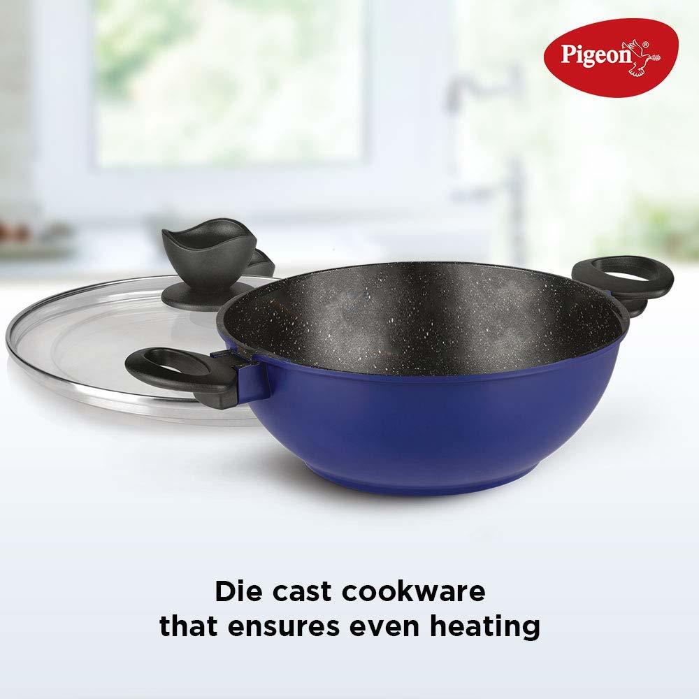 Pigeon By Stovekraft Crest Non Stick Induction Base Kadai 240