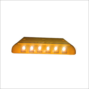 Reflective Glass Beads Rumbler Road Stud - Plastic Material, Durable Design, Yellow Color | Enhanced Visibility for Road Usage