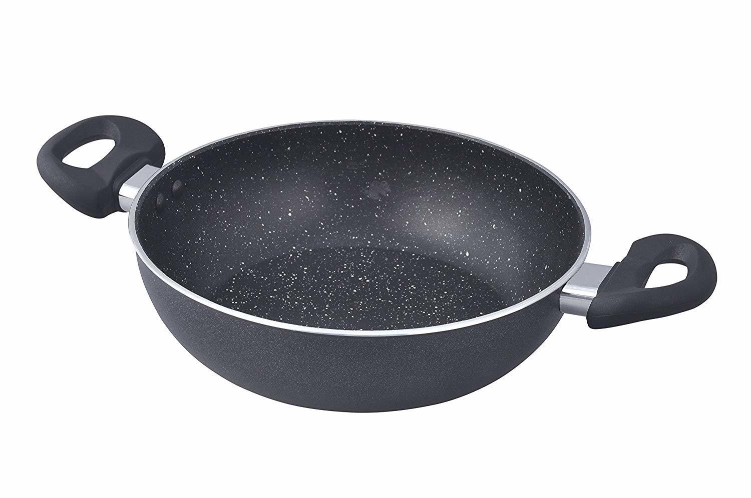 Prestige Omega Deluxe Granite 3 Pcs With 1 Glass Lid