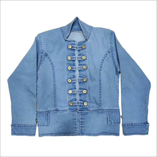 महिलाओं की पूरी बाजू की डेनिम जैकेट