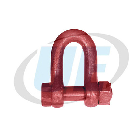 D Shackle (Ms) Nut Bolt Type - Color: Red