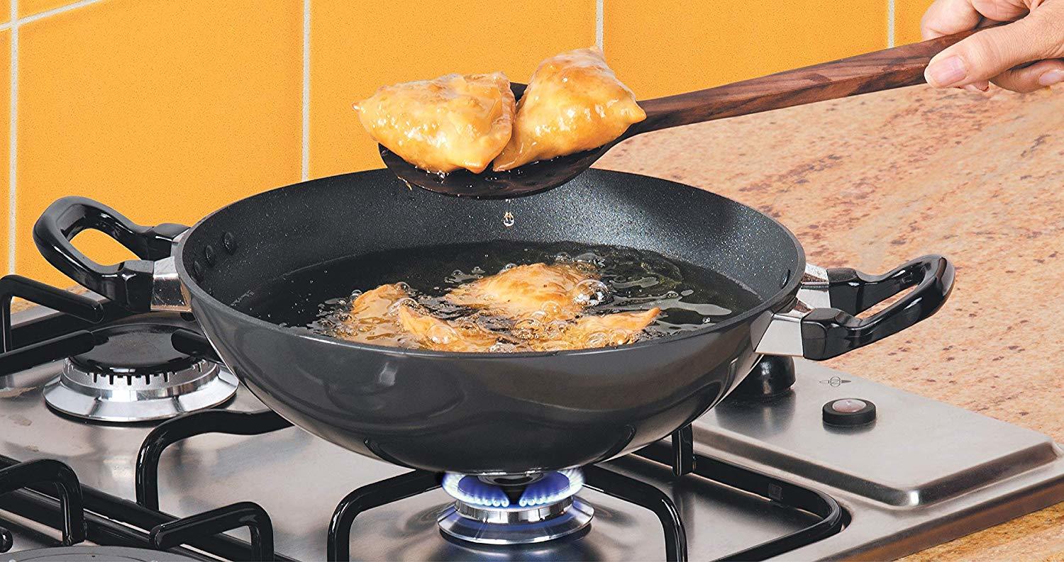 Hawkins Futura Non-stick Deep-fry Pan, 1.5 Litre, Black