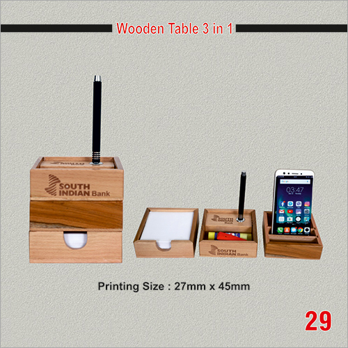 प्रोमोशनल वुडन टेबल 3 इन 1
