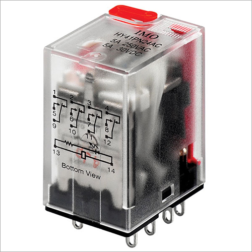 Industrial Relay - Polycarbonate Material, 29 x 22 x 36 mm Dimensions | 12 VDC Coil Voltage, 10A Contact Rating, -40 to +85°C Operating Temperature, DIN Rail Mounting, 4 Contacts