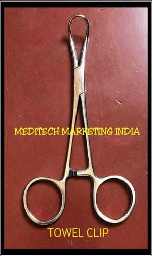Towel Clip - Steel | Basic Surgical Instrument, 50g Weight, Designed for Hospital Use