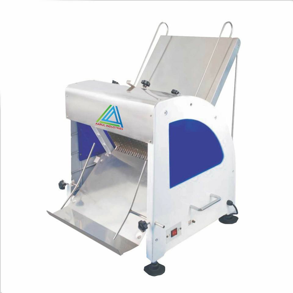 Bread Slicing Machine - Stainless Steel Blade, 500x400x300mm, White | Clean Operation, Consistent Cuts, Durable Design, Easy Operation, Efficient Slicing, Emergency Stop
