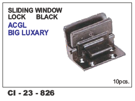 Sliding Window Lock Black Acgl Big Luxury - Durable Steel Design, Fits 4-Wheelers | Includes Warranty for Peace of Mind