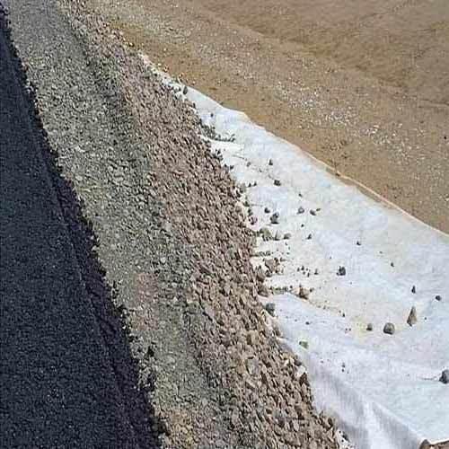 Polyester Road Construction Geotextile For Protection - Color: White