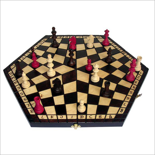 Three Player Bigger Wooden Chess