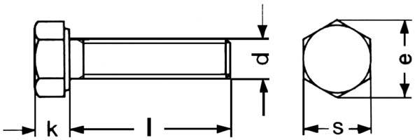 Din 558 Hexagonal Screws