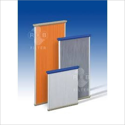 Pleated Air Filter - Color: White And Silver