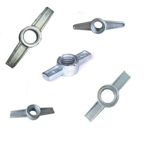 Galvanized Jack Nut - Iron Material, Size 28 to 38 mm, Silver Color | Adjustable Prop Accessory with High Load Bearing Capacity