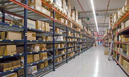 Industrial Warehouse Storage Rack - Heavy-Duty Steel Frame, Adjustable Shelving Units for Efficient Space Utilization